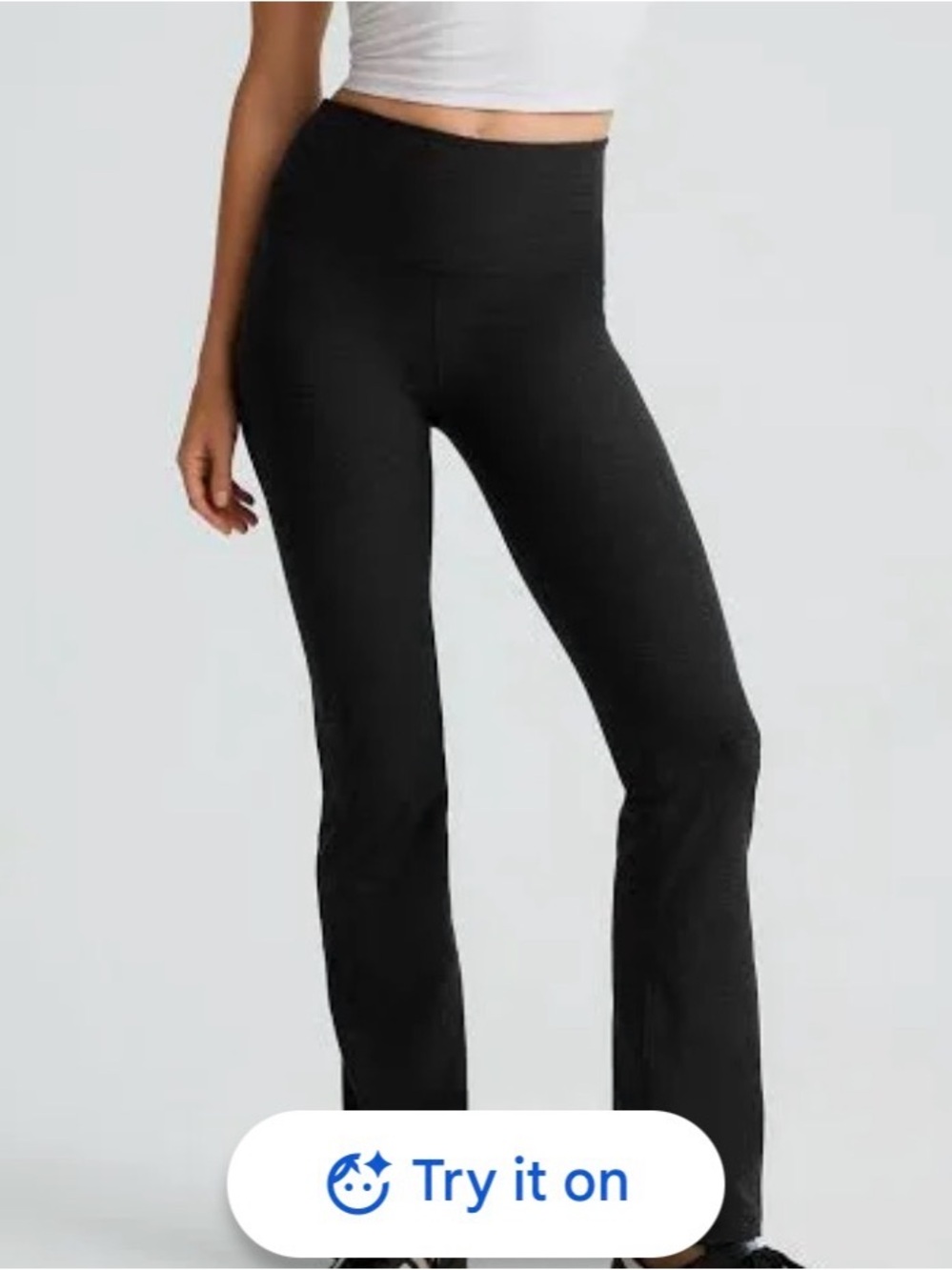Beyond Yoga Spacedye Practice Black Bootcut High-Rise Pants